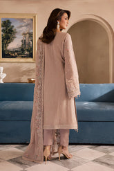 Elegant chiffon back panel with embroidery from Miraal Luxury Chiffon